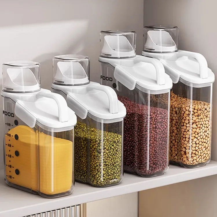 日本小米桶面粉储存罐米盒米罐家用防虫防潮密封装五谷杂粮收纳盒
