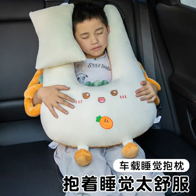 车载枕头儿童车上睡觉神器安全带防勒脖抱枕孩子车载汽车后排坐车