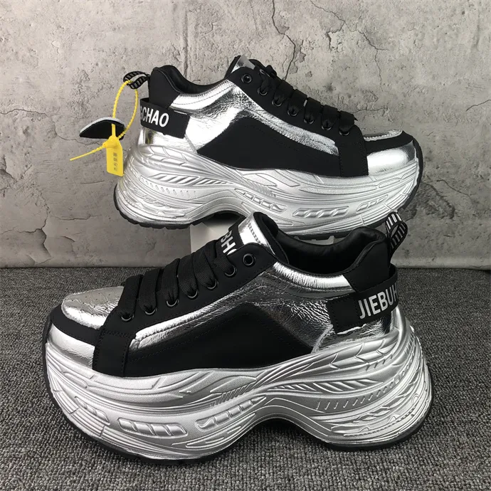 拼色老爹鞋男秋冬新款松糕底运动休闲百搭ins酷小众设计运动男鞋