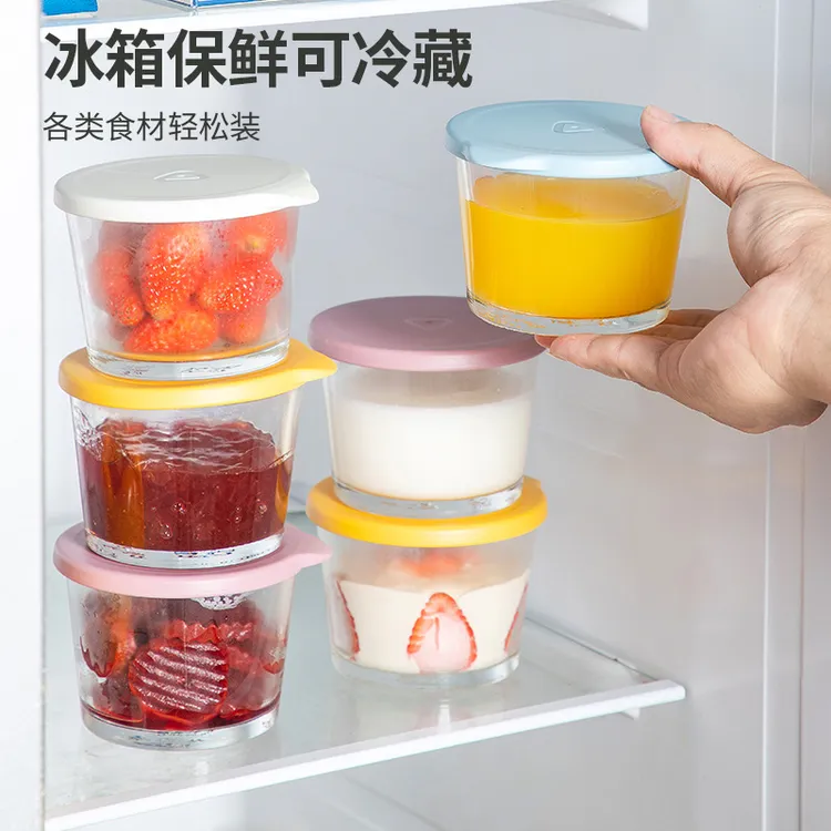 【专利正品】玻璃带盖透明密封罐咸菜冰箱厨房保鲜罐小菜泡菜罐家用