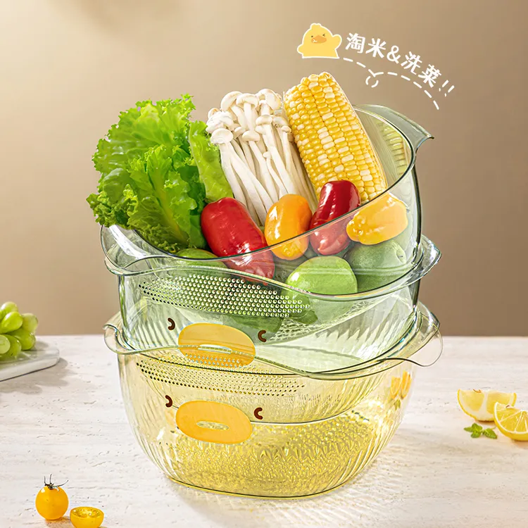 多功能沥水篮家用洗菜篮子厨房用品大全水果盘客厅沥水篮