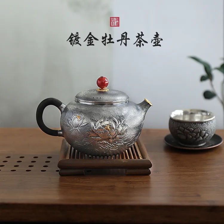 滇庆堂纯手工泡壶牡丹茶壶复古日式泡泡茶全手工泡茶茶器茶具家用