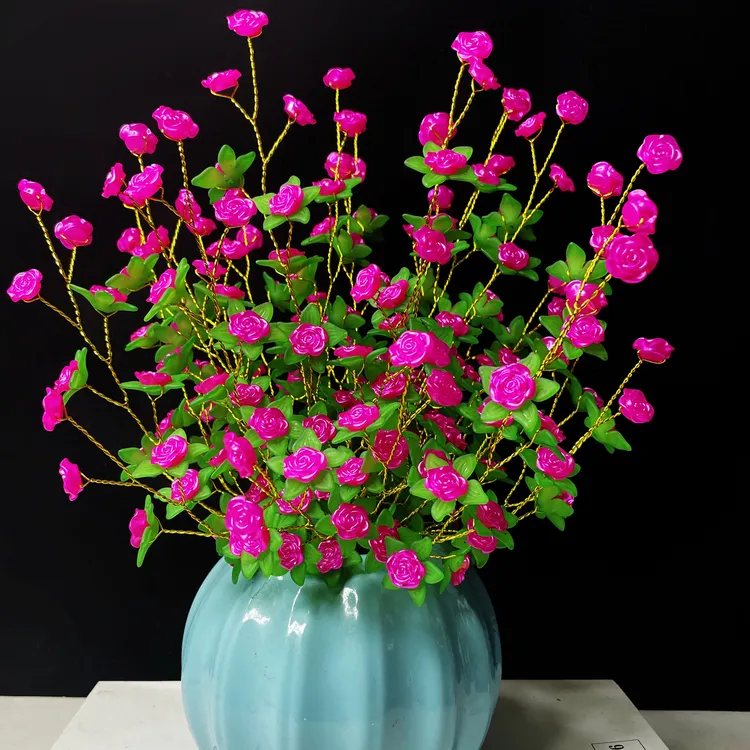 紫荆玫瑰花材料包【赠防摔花瓶+蝴蝶】