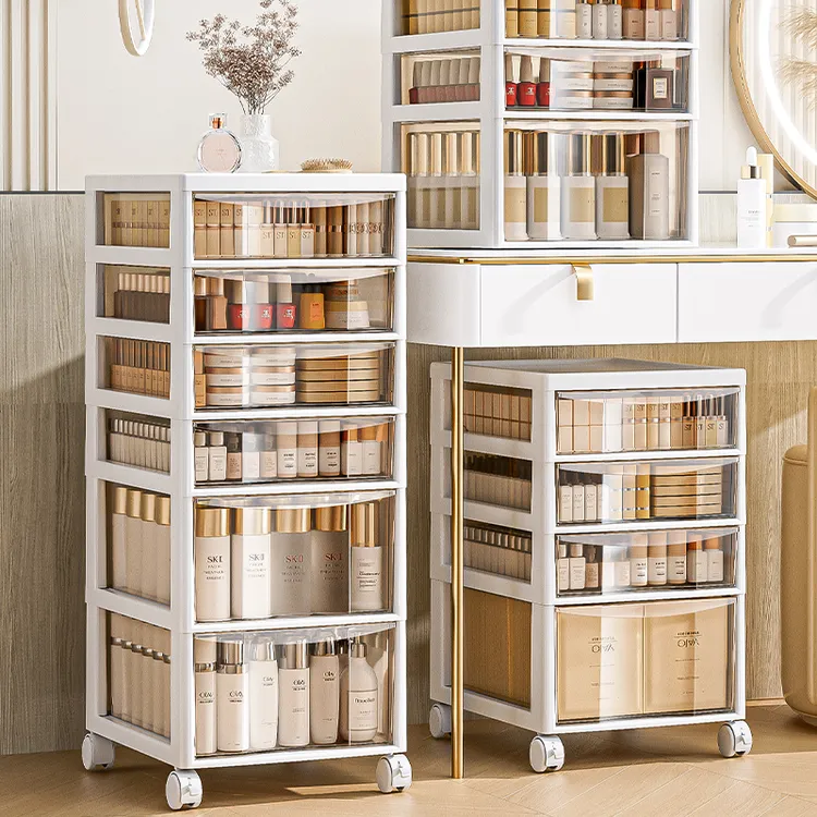 惠好佳抽屉式桌下化妆品口红刷文件办公桌置物架盒柜子桌面收纳盒