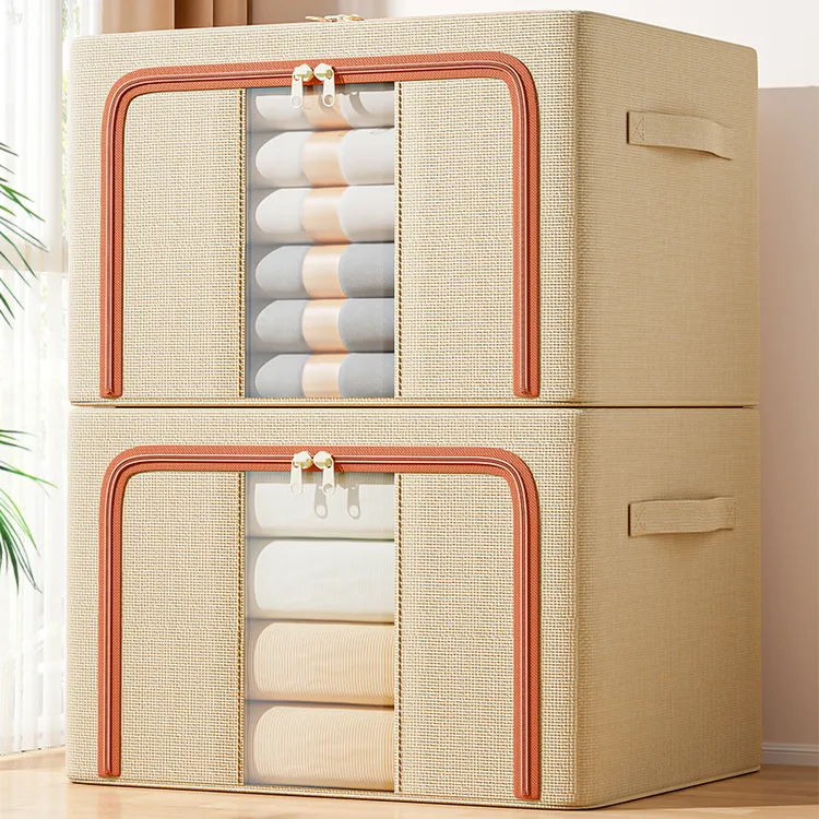 衣服收纳箱家用布艺折叠衣柜衣物被子整理收纳盒学生宿舍储物箱子