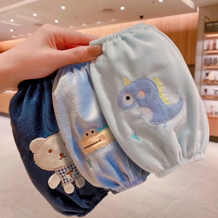 3-10岁可爱恐龙秋冬季儿童袖套男童女防脏护袖头小孩男孩宝宝套袖