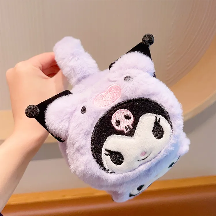 库洛米儿童毛绒耳罩冬季学生户外保暖加厚耳暖男童女童防冻加绒款