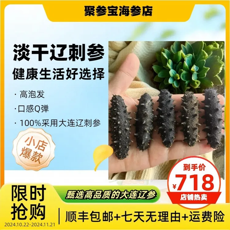 浮力清仓 足干全干 深海干海参 高泡发 口感Q 