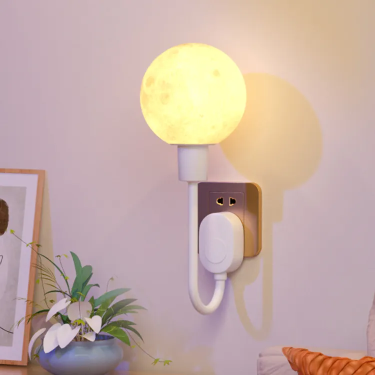 创意月球灯床头灯插电卧室浪漫气氛灯氛围感好物治愈系月亮小夜灯