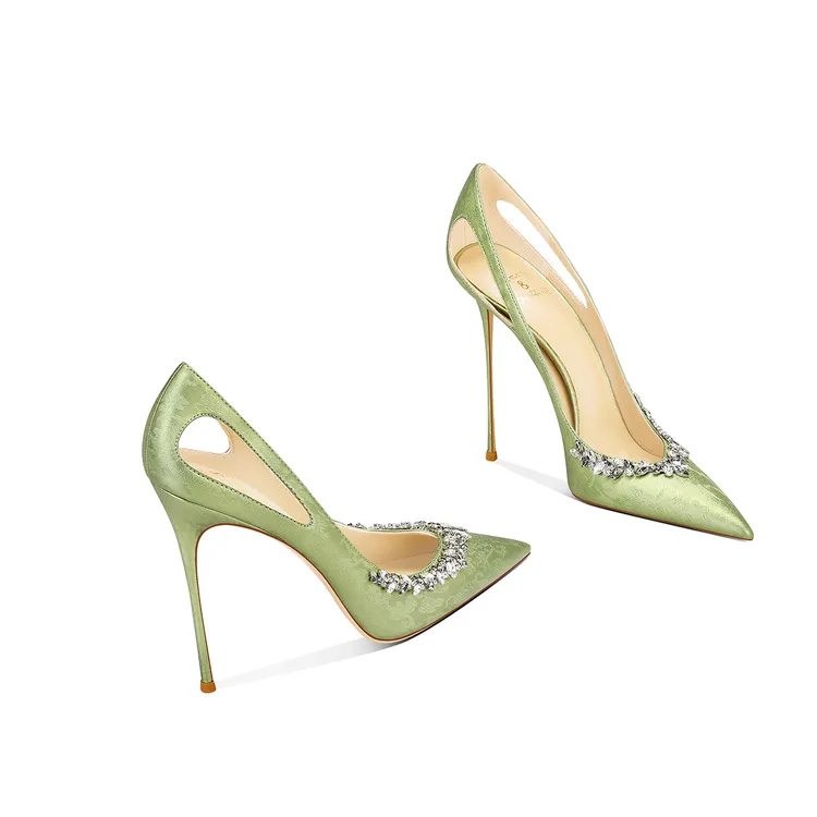 高跟鞋女2025爆款洋气国风名媛2025秋季新款尖头细跟百搭小众轻奢