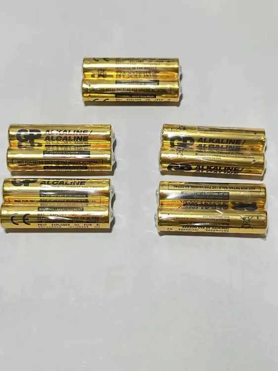 10节 金色GP 7号碱性电池 24A LR03 AAA 1.5V ALKALINE ALCALINE