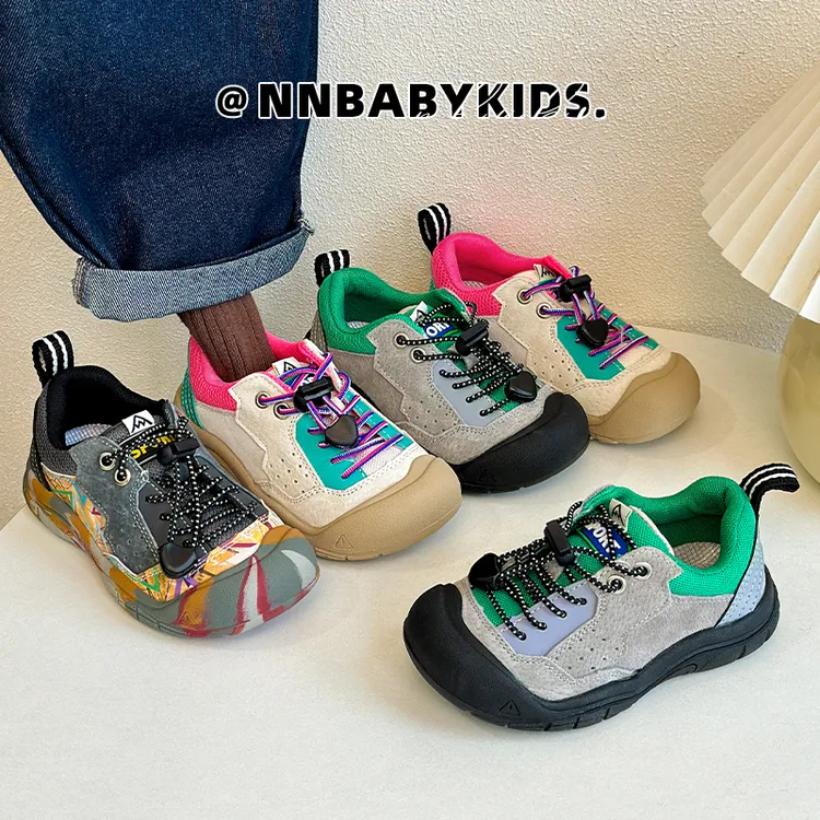 儿童丑萌运动鞋春秋新款男女户外休闲登山鞋软底宝宝老爹鞋潮