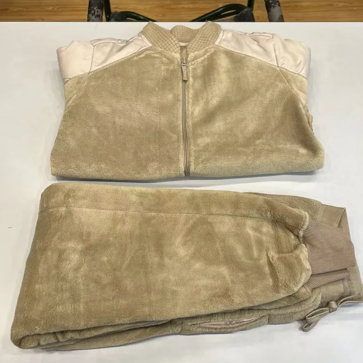 绒衣绒裤套装男秋冬季加厚保暖棉衣防寒棉裤拉链户外毛衣毛裤宽松