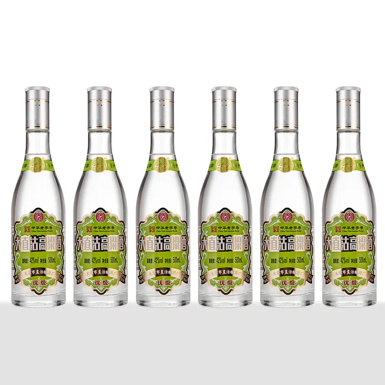 天沽42度52度大直沽高粱酒 清香型 优级纯粮酒 500ml *6瓶42度500