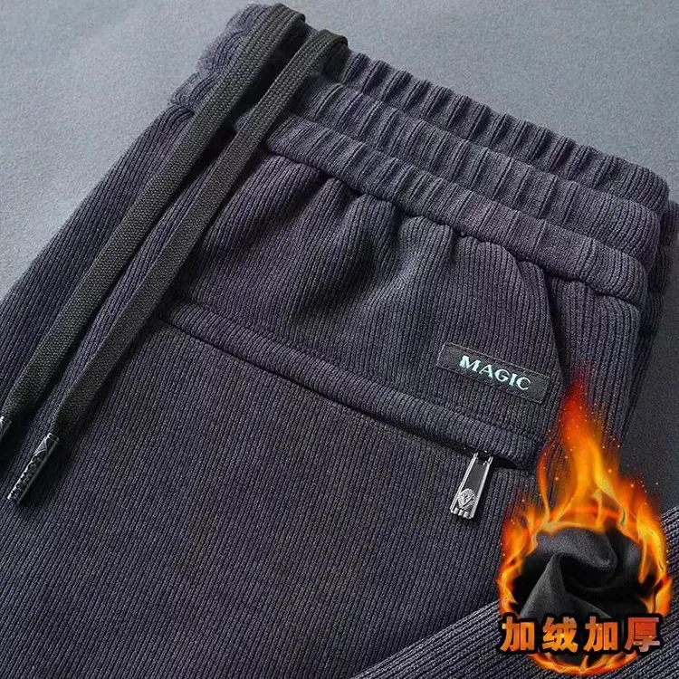 春秋款宽松百搭保暖亲肤男款新款灯芯绒休闲裤子直筒轻奢休闲大码