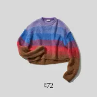 gy by 72/原创设计意大利进口甜美温柔茸茸段染色针织套衫