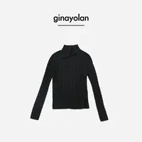 GINAYOLAN/瑾颜【肌底衫】意大利进口超细羊毛爱M仕半高领打底衫