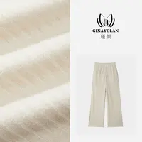 GINAYOLAN/瑾颜【设计师系列】原创进口丝绒秋冬针织时尚休闲裤