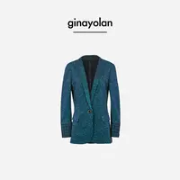 GINAYOLAN/瑾颜【百彩归来】亮闪气质法式西装高级感西装外套休闲女
