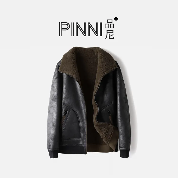 【PN339】 新两面穿机车服外套加绒夹克冬季时尚男装时尚保暖