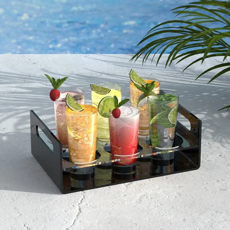 亚克力子弹杯架白酒杯架子酒吧聚会派对专用小酒杯架烈酒杯架商用