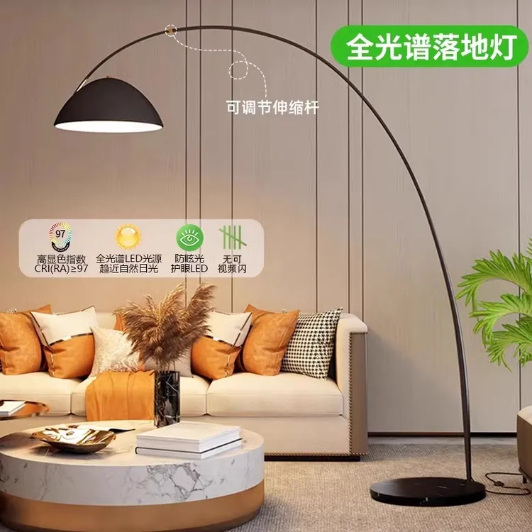 客厅卧室书房护眼全光谱创意沙发轻奢极简设计感大气钓鱼落地台灯
