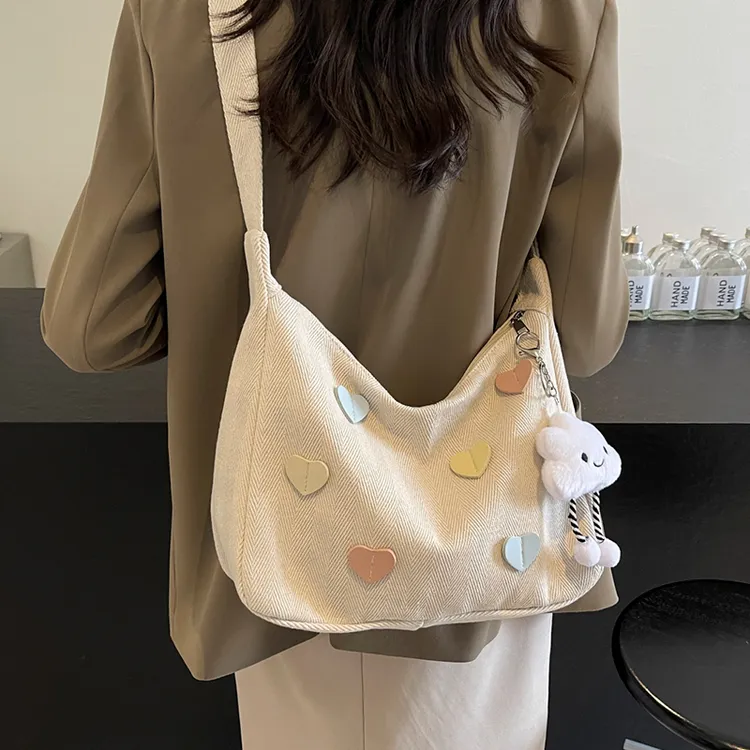 休闲学生软面大容量包包女2025新款夏季上班通勤包时尚单肩斜挎包