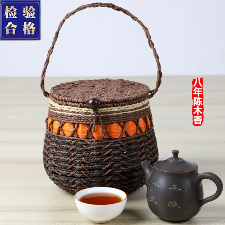 2014年干仓陈化木香六堡茶陈年木质香生津回甘口感层次变化丰富