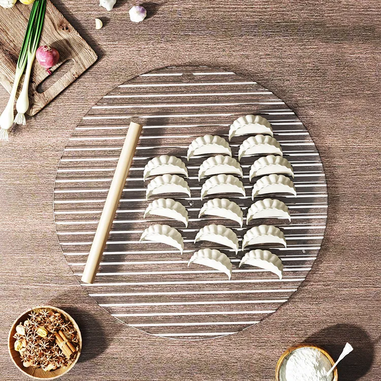 洁思奥防粘饺子垫包饺子盖帘放饺子托盘家用饺子放置盘火锅备菜盘