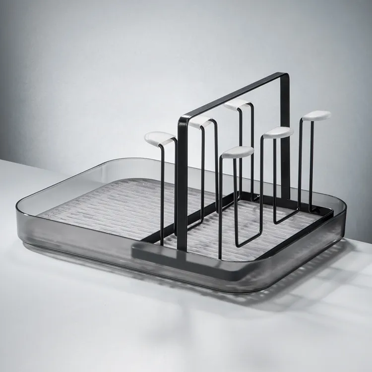 水杯架子倒挂水杯架置物架杯子柜玻璃杯家用托盘沥水架客厅茶杯架