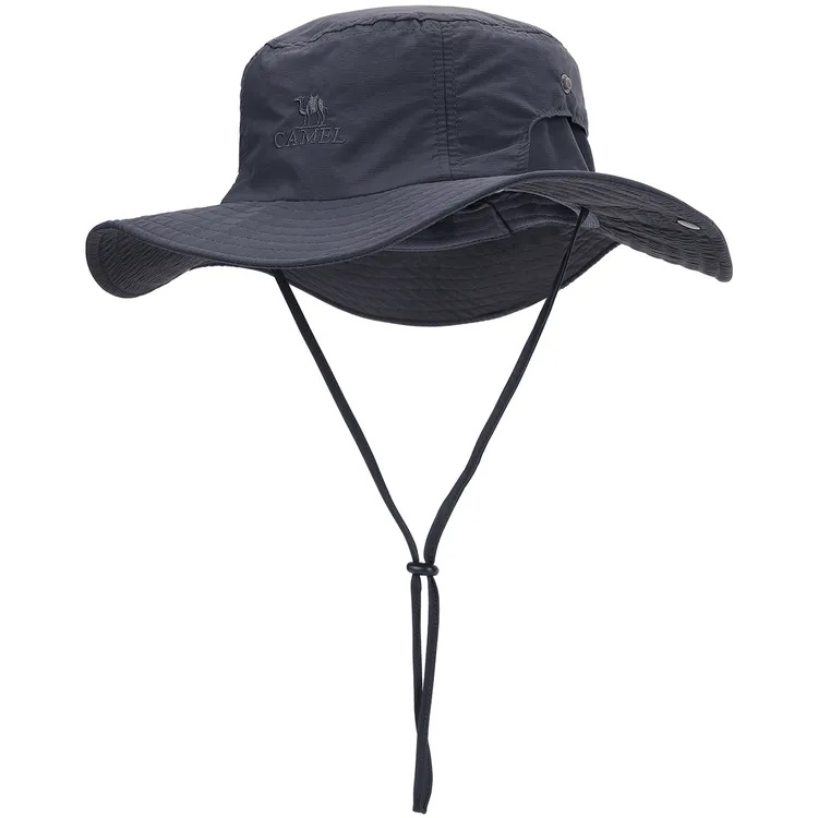 骆驼山系户外渔夫帽防晒遮阳帽透气尤莱特垂钓太阳帽A0W3M2115-1