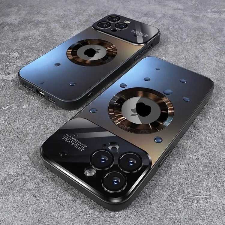 适用于苹果15/14/13/12/11大视窗露标磁吸镜头全包16Promax手机壳