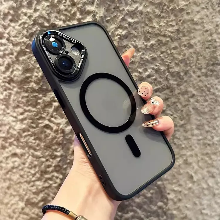 鹰眼透明磁吸适用iphone17手机壳16简约16plus防摔12时尚个性11男