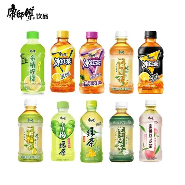团【9瓶】康师傅6种口味冰红茶茉莉柚茶绿茶茉莉蜜茶激浪饮料麦缇兔