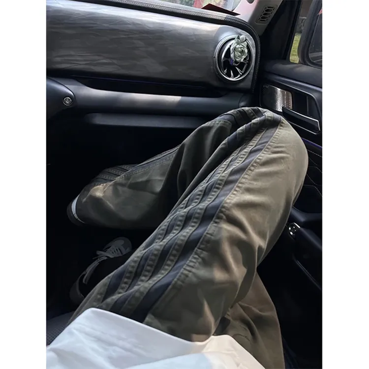 f2ocus工装裤男春秋款高街痞帅裤子男款潮流美式宽松直筒休闲裤潮