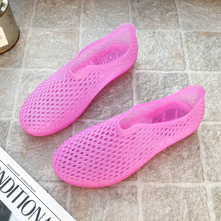 24年新款时尚休闲网面女夏季镂空涉水鞋洞洞轻便透气防水防滑凉鞋