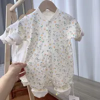 A类新生儿幼儿纯棉连体秋衣宝宝婴儿分体衣服秋衣秋裤婴儿0-3岁