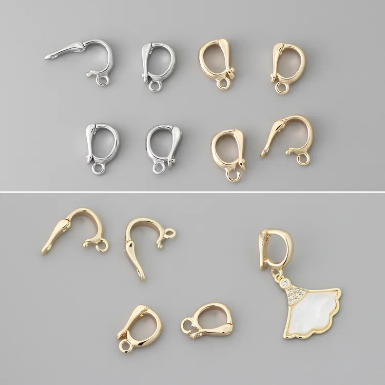铜合金吊坠 可开口吊坠万能扣 diy饰品扣配件 项链手链连接扣头