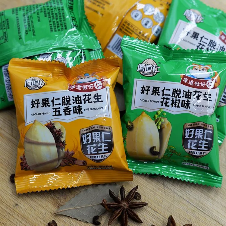 厚道仁脱油花生米好果仁去油脱皮花椒香下酒菜休闲零食品花生笋0g