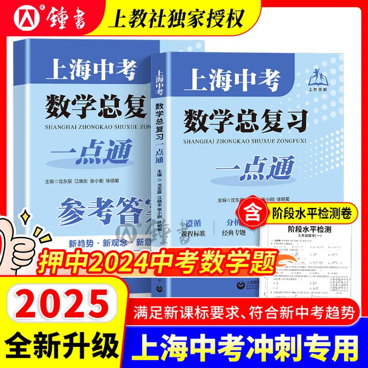 2025上海中考数学总复习一点通初三数学总复习上海初中数学专项