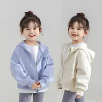 女童小女孩连帽运动卫衣外套新款韩版儿童休闲洋气中大童开衫潮