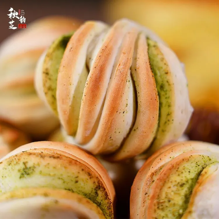 甘肃特产烤花卷香豆烤馍非油炸手工花卷西北美食面食早餐烤饼烧饼