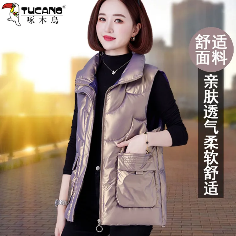 【官方品牌】啄木鳥马甲秋冬短款2025新款爆款宽松百搭外搭坎肩马夹