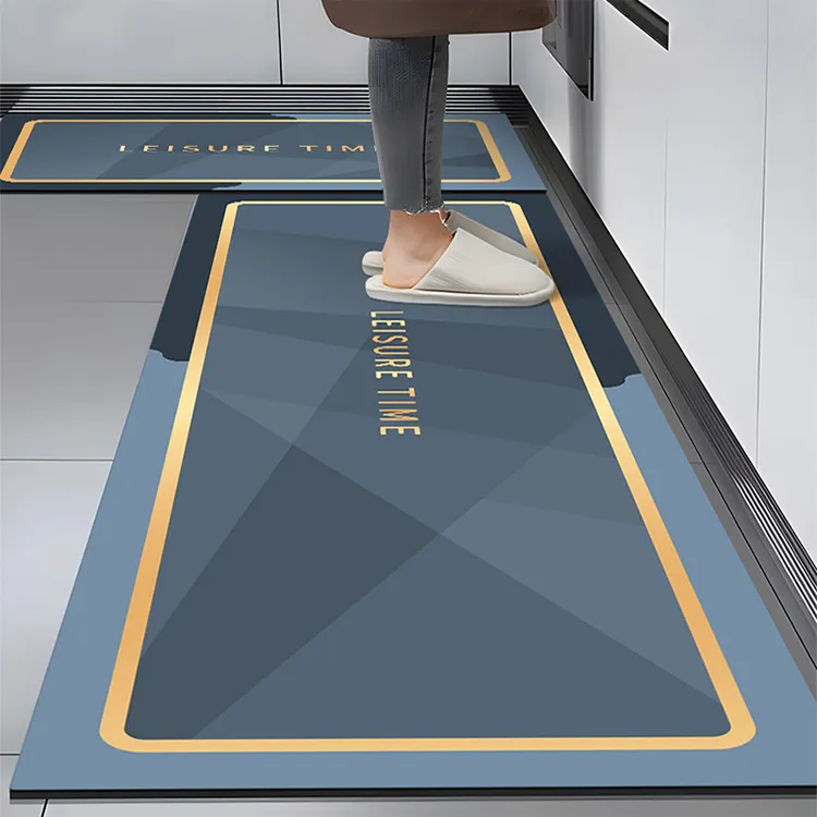 厨房软硅藻泥吸水地垫防滑吸油耐脏脚垫家用吸水防滑厨房专用地垫