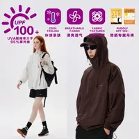 PSOBrand【户外防晒】PSO Brand 防紫外线UPF100连帽宽松外套PHW092