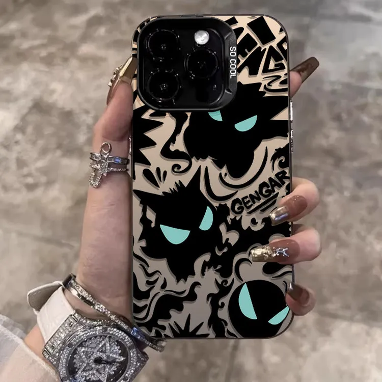 水墨画怪兽适用华为oppo荣耀vivo小米苹果14手机壳13镭射15潮