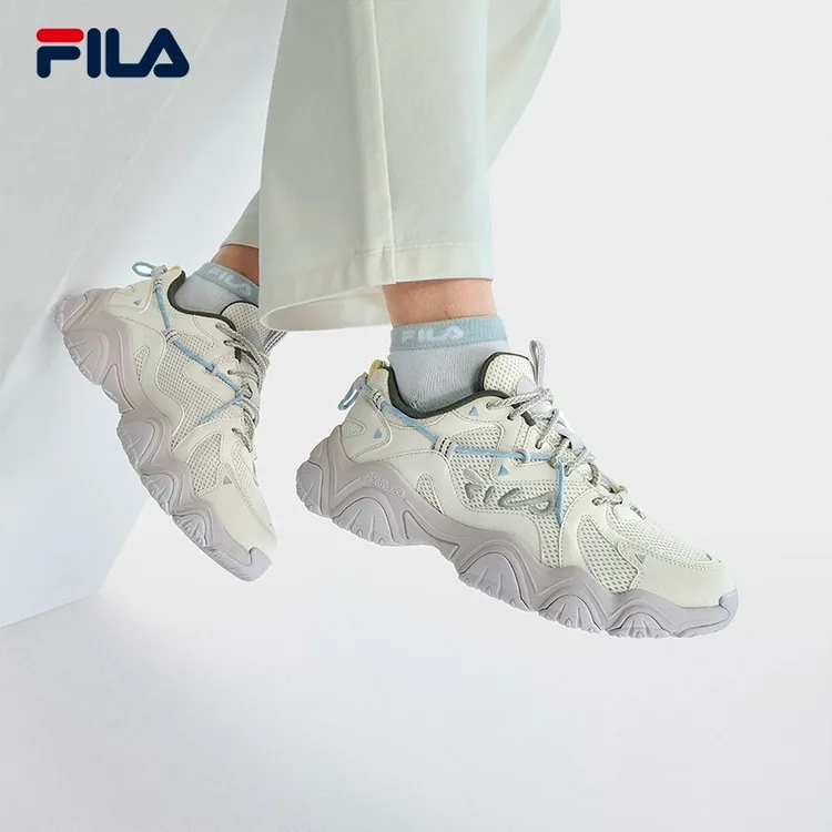 【猫爪4秋】FILA斐乐复古春秋季厚底老爹鞋轻便百搭休闲情侣
