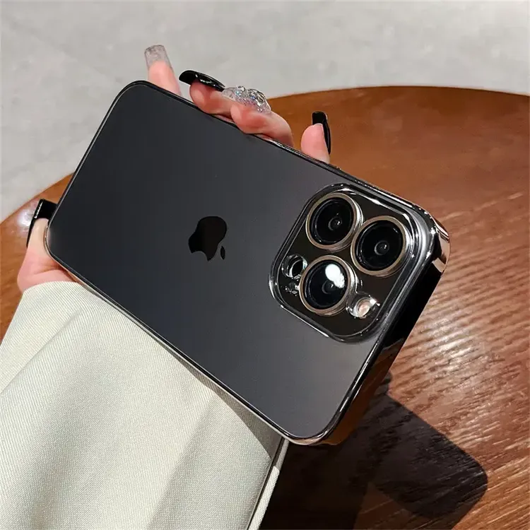 带镜头膜iPhone15手机壳高级感原机苹果14promax简约13保护套12潮