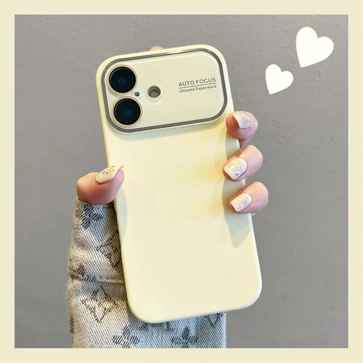 大视窗液态硅胶适用苹果16pro手机壳15纯色14全包13镜头膜12高级