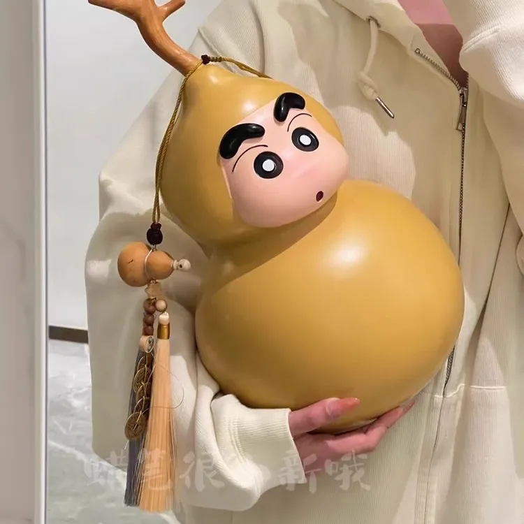 蜡笔小新葫芦小新超大号葫芦家居摆件古风卡通室内生日礼物桌面